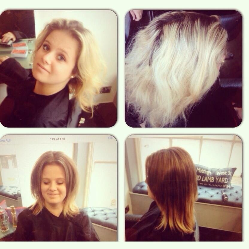 colour correction by Beth, Before & After Photos at Top Hair Salon in Farnham, Surrey