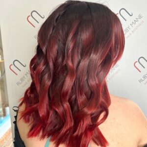 Red Hair Colour at Ruby Mane Hairdressers in Farnhan