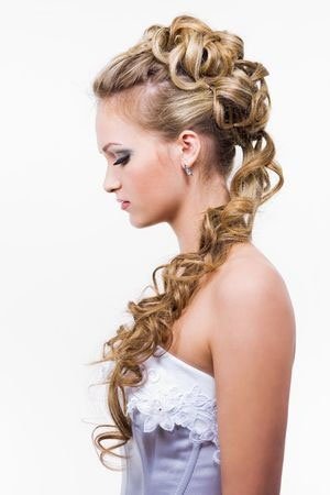 curly upstyle for prom
